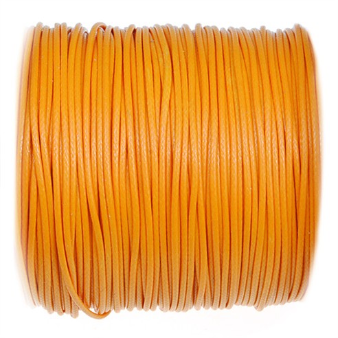 Sznurek jubilerski snake powlekany / syntetyczny / pomarańczowy / 1mm / 5m-13358