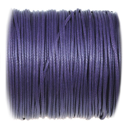 Sznurek jubilerski snake powlekany / syntetyczny / c.fioletowy / 1mm / 5m-13359