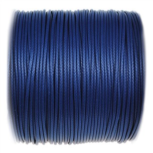 Sznurek jubilerski snake powlekany / syntetyczny / granatowy / 1mm / 5m-13360