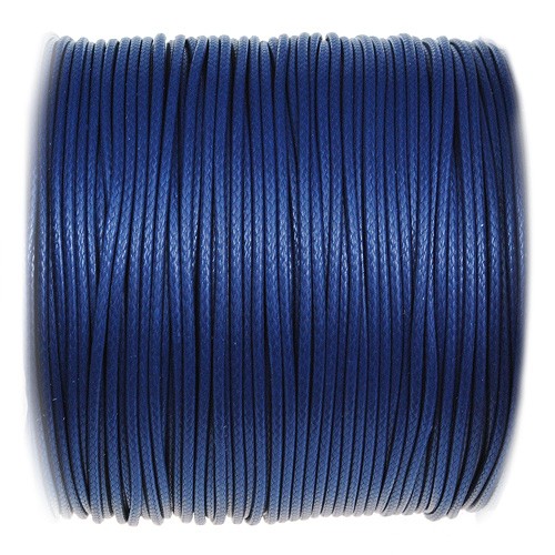 Sznurek jubilerski snake powlekany / syntetyczny / granatowy / 1mm / 5m-13360