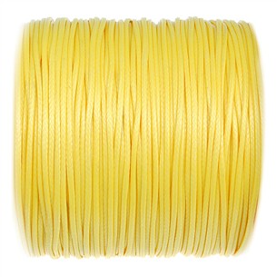 Sznurek jubilerski snake powlekany / syntetyczny / żółty / 1mm / 5m-13362