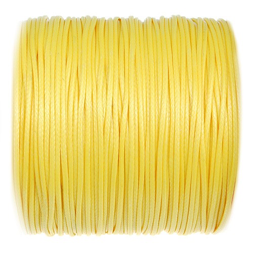 Sznurek jubilerski snake powlekany / syntetyczny / żółty / 1mm / 5m-13362