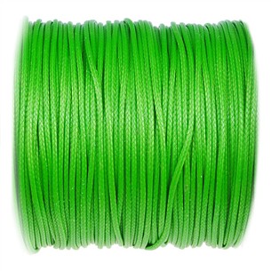 Sznurek jubilerski snake powlekany / syntetyczny / zielony / 1mm / 5m-13364