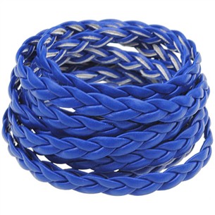 Rzemień pleciony 5mm / syntetyczny / granatowy / 5m-8580