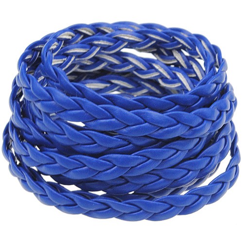 Rzemień pleciony 5mm / syntetyczny / granatowy / 5m-8580