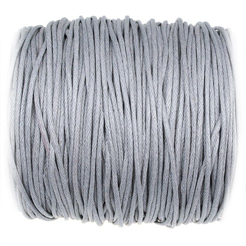 Sznurek woskowany jubilerski / bawełniane / j.szary / 1.5mm / 10m-10889