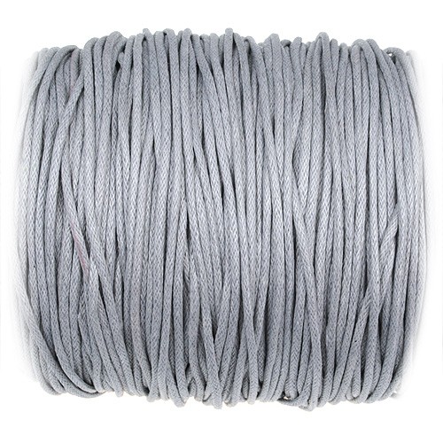 Sznurek woskowany jubilerski / bawełniane / j.szary / 1.5mm / 10m-10889
