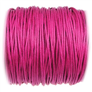 Sznurek woskowany jubilerski / bawełniane / różowy / 1.5mm / 10m-10894