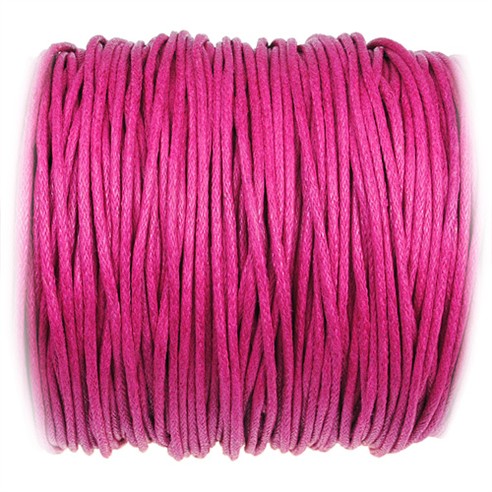 Sznurek woskowany jubilerski / bawełniane / różowy / 1.5mm / 10m-10894