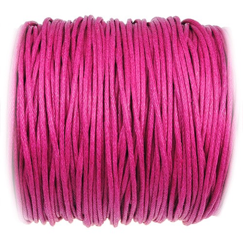 Sznurek woskowany jubilerski / bawełniane / różowy / 1.5mm / 10m-10894