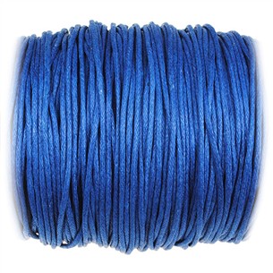 Sznurek woskowany jubilerski / bawełniane / c.niebieski / 1.5mm / 10m-10898