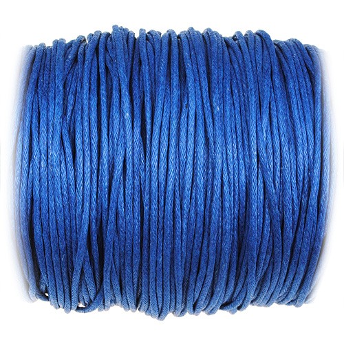 Sznurek woskowany jubilerski / bawełniane / c.niebieski / 1.5mm / 10m-10898