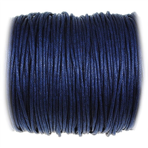 Sznurek woskowany jubilerski / bawełniane / granatowy / 1.5mm / 10m-10899