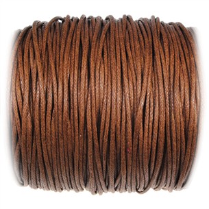 Sznurek woskowany jubilerski / bawełniane / brązowy / 1.5mm / 10m-10901