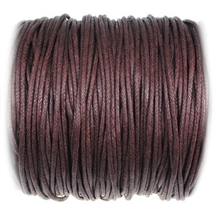 Sznurek woskowany jubilerski / bawełniane / c.brązowy / 1.5mm / 10m-10902