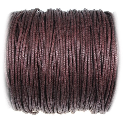 Sznurek woskowany jubilerski / bawełniane / c.brązowy / 1.5mm / 10m-10902