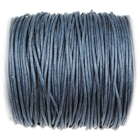 Sznurek woskowany jubilerski / bawełniane / c.szary / 1.5mm / 10m-10903