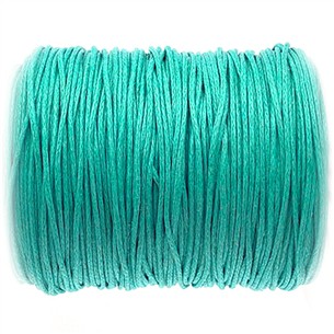 Sznurek jubilerski woskowany 1mm / j.niebieski / 10m-13383