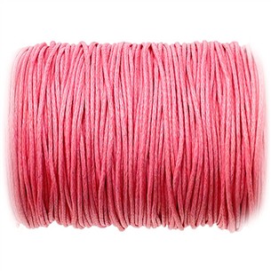 Sznurek jubilerski woskowany 1mm / j.czerwony / 10m-13391