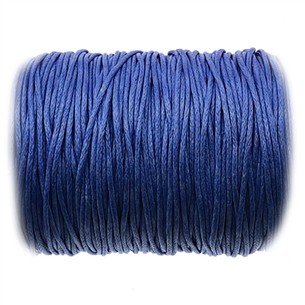 Sznurek jubilerski woskowany 1mm / c.niebieski / 10m-13398