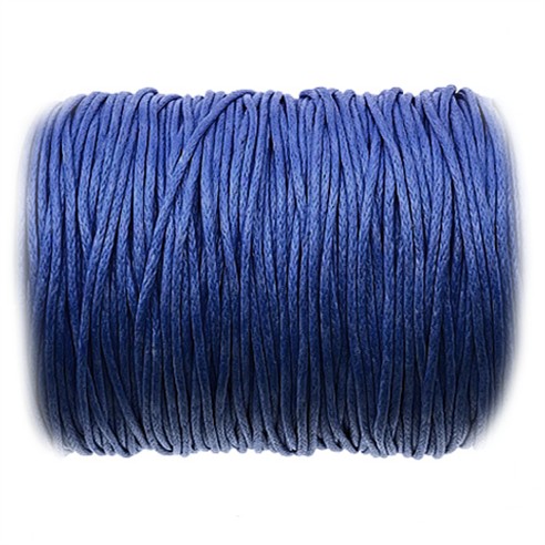 Sznurek jubilerski woskowany 1mm / c.niebieski / 10m-13398