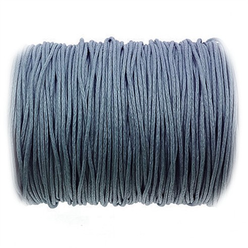 Sznurek jubilerski woskowany 1mm / szary / 10m-13415