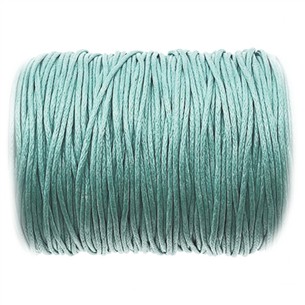 Sznurek jubilerski woskowany 1mm  / zielony / 10m-13412