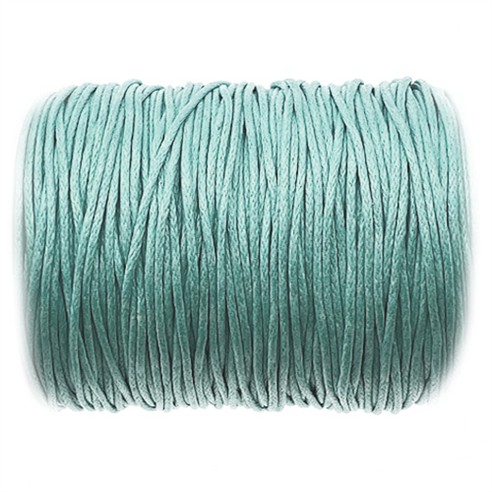 Sznurek jubilerski woskowany 1mm  / zielony / 10m-13412