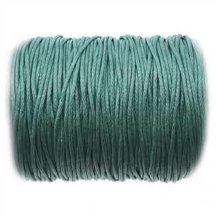 Sznurek jubilerski woskowany 1mm / c.zielony / 10m-13413