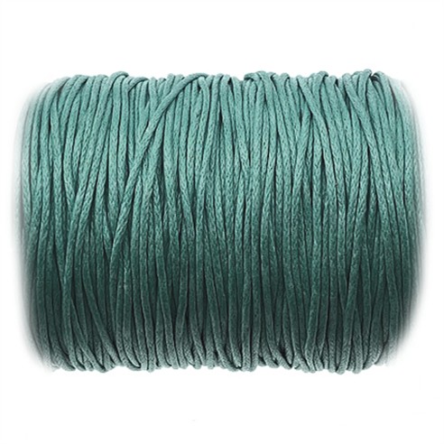 Sznurek jubilerski woskowany 1mm / c.zielony / 10m-13413