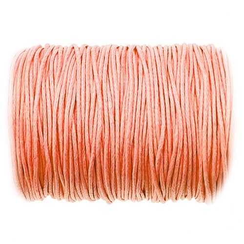 Sznurek jubilerski woskowany 1mm / j.pomarańczowy / 10m-13418