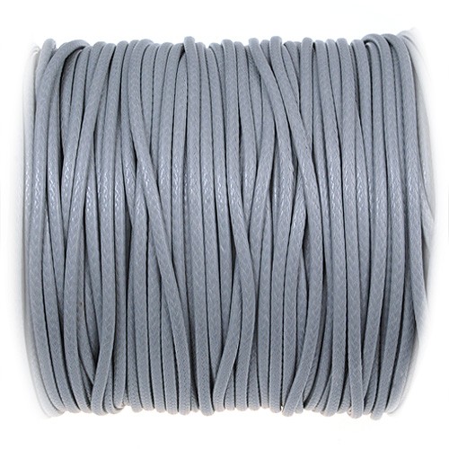 Sznurek jubilerski snake powlekany / syntetyczne / szary / 2mm / 10m-10870