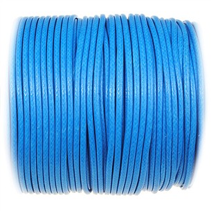 Sznurek jubilerski snake powlekany / syntetyczne / niebieski / 2mm / 10m-10872