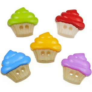 MIX guziki ciasteczka kolorowe guziczki ciastka 16mm / 20szt-9759