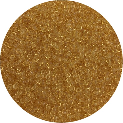 Koraliki drobne 2mm / szklane / żółte transparent / 20g-11856