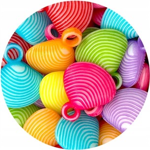MIX zawieszka muszelka muszkla / akrylowe / 15.5x18.5mm / 20szt-9273