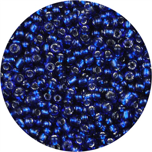 Koraliki drobne 2mm do sutaszu / szklane / granatowe transparent / 20g-11301