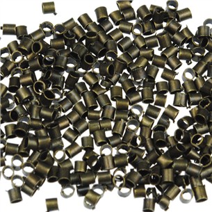 Zaciski montażowe / metalowe / antyczne brązowe / 1.5x1mm / 3.0g / 450szt-7115