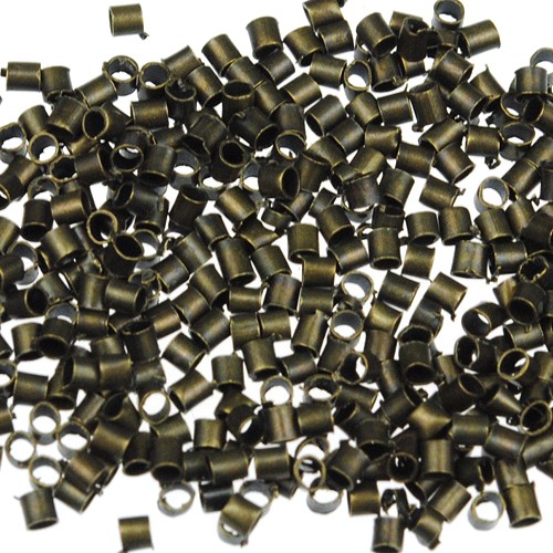 Zaciski montażowe / metalowe / antyczne brązowe / 1.5x1mm / 3.0g / 450szt-7115