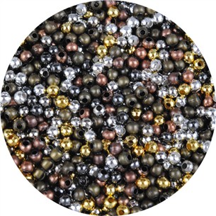 MIX przekładki kuleczki / stop metalu / 3mm / 8.0g / 200szt-11399