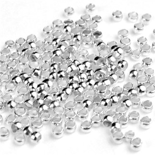 Kuleczki zaciskowe montażowe / metalowe / srebrne / 2mm / 6.0g / 500szt-5632