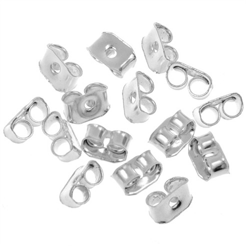 Baranki do szyftów posrebrzane metalowe srebrne 10,8g 200szt-13641