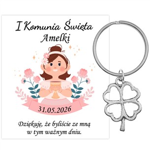 PODZIĘKOWANIE dla gości breloczek Brelok 1 KOMUNIA ŚWIĘTA KONICZYNKA PAMIĄTKA 10D-13680