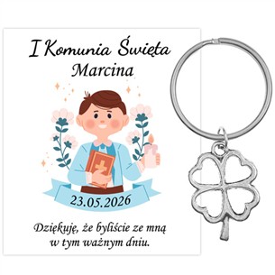 PODZIĘKOWANIE dla gości breloczek Brelok 1 KOMUNIA ŚWIĘTA KONICZYNKA PAMIĄTKA 10E-13681