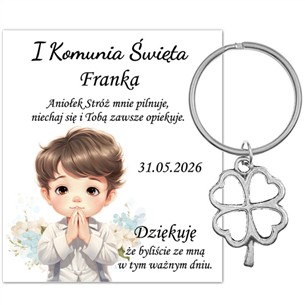 PODZIĘKOWANIE dla gości breloczek Brelok 1 KOMUNIA ŚWIĘTA KONICZYNKA PAMIĄTKA 10I-13685