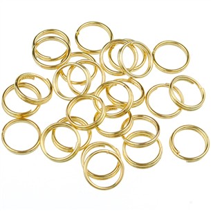 Kółeczka montażowe ogniwka podwójne metalowe złote 8mm 13,5g 100szt-8568