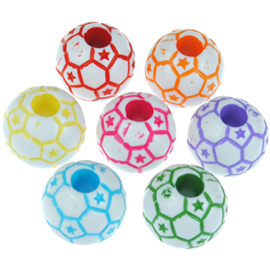 Koraliki piłki piłeczki / akrylowe / multikolor / 12mm / 8szt-11376