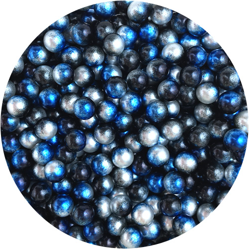 Kulki kule perełki perły akrylowe bez otworu multikolor 6mm 50szt-11890