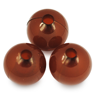Koraliki kulki / akrylowe / brązowe / 10mm / 8szt-5385